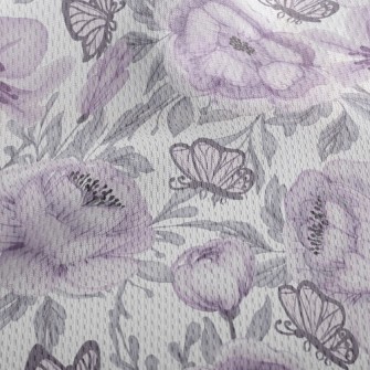 Psychedelic Large Flower Butte Athletic Mesh Flat Back