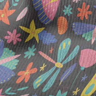 Colorful Butterfly Dragonfly Terry