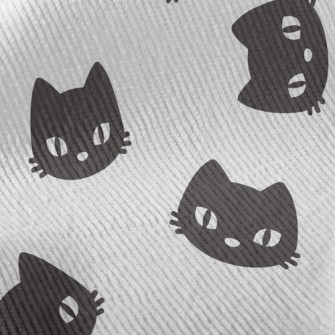 Serious Little Black Cat Standard Corduroy