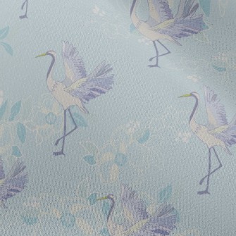 Elegant Japanese Crane Chiffon