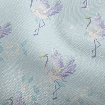 Elegant Japanese Crane Dobby