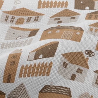 Houses Big And Small Performance Linen