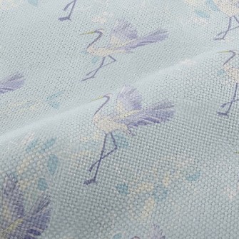 Elegant Japanese Crane Performance Linen