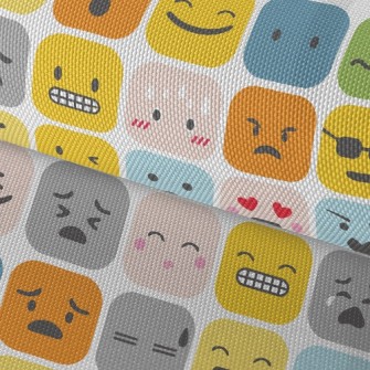 Changing Square Emoticons Waterproof Oxford