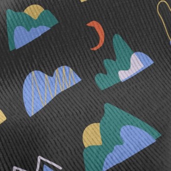 Abstract Hill Sunrise Standard Corduroy