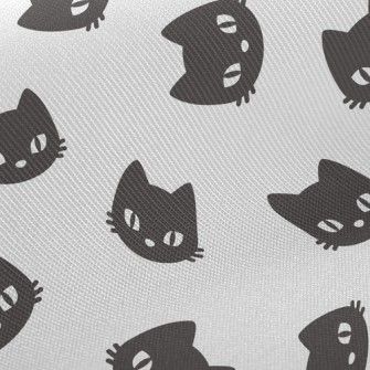 Serious Little Black Cat Twill