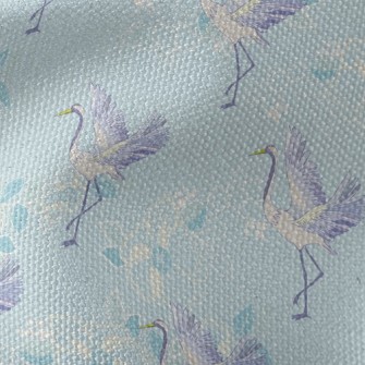 Elegant Japanese Crane Waterproof Canvas
