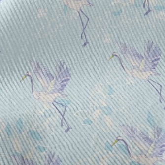 Elegant Japanese Crane Standard Corduroy