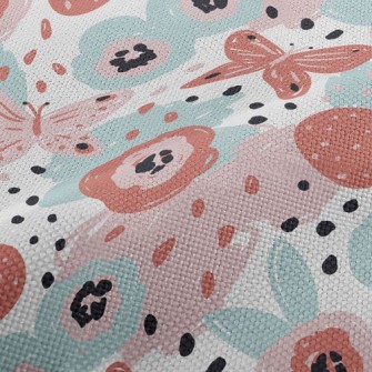 Color Pen Doodle Butterfly Performance Linen