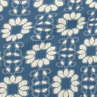 Neatly Arranged Flowers Birdseye Piqué