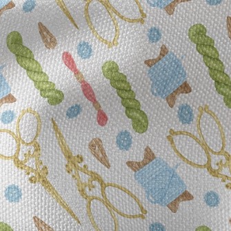 Vintage Scissors Twine Waterproof Canvas