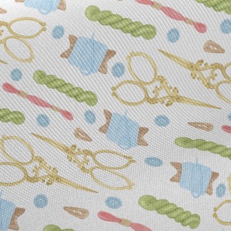 Vintage Scissors Twine Twill