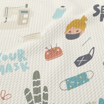 Tutorial On Handmade Cloth Mas Birdseye Piqué