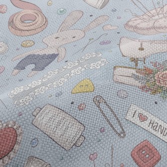 Hand-sewn Rabbit Doll Performance Linen