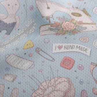 Hand-sewn Rabbit Doll Athletic Mesh Flat Back