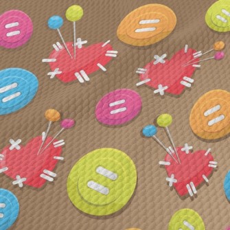 Colorful And Changeable Button Birdseye Piqué