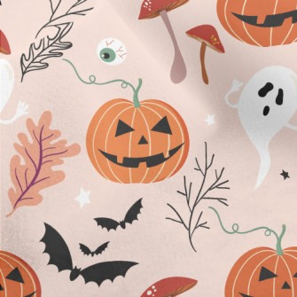 Evil Pumpkin Bat Micro Fleece