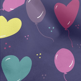 Love Shaped Balloons Micro Fleece