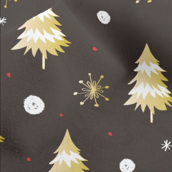 Glittering Christmas Tree Micro Fleece