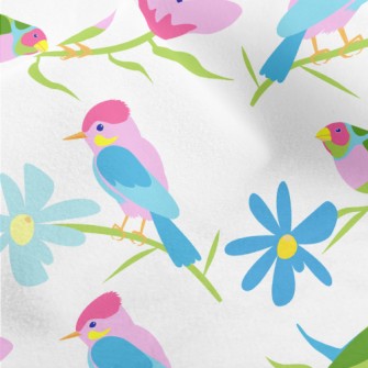 Fantasy Colorful Bird Micro Fleece