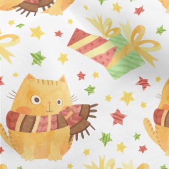 Big Eyes Scarf Cat Micro Fleece