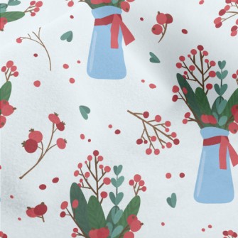 Christmas Style Potted Plants Micro Fleece