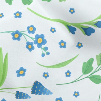 Small And Cute Flowers Micro Fleece