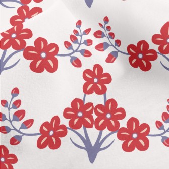 Small Berry Flowers Micro Fleece