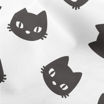 Serious Little Black Cat Micro Fleece