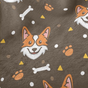 Lively And Happy Corgi Minky