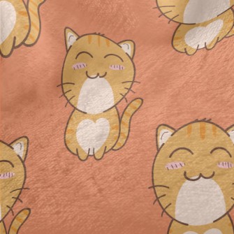 Squinting Blushing Cat Minky