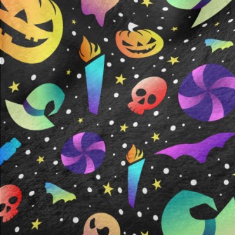 Colorful Fluorescent Pumpkin Minky