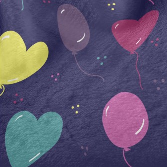 Love Shaped Balloons Minky