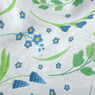 Small And Cute Flowers Minky