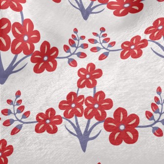 Small Berry Flowers Minky