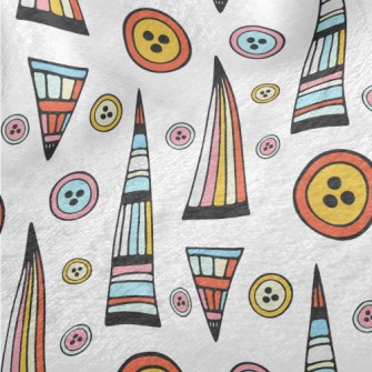 Geometric Triangle Buttons Minky