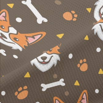 Lively And Happy Corgi Piqué