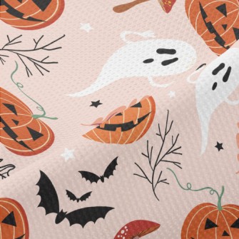 Evil Pumpkin Bat Piqué