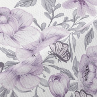 Psychedelic Large Flower Butte Piqué