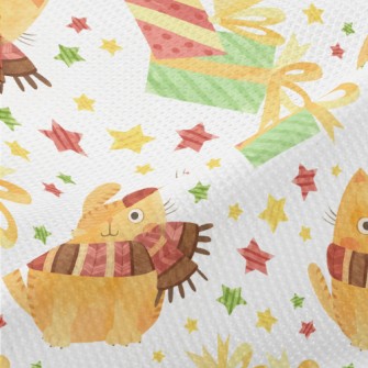 Big Eyes Scarf Cat Piqué