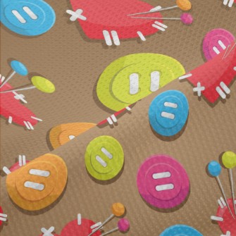 Colorful And Changeable Button Piqué