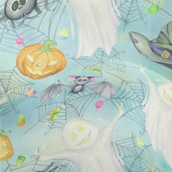 Watercolor Ghost Spider Lightweight Performance Linen