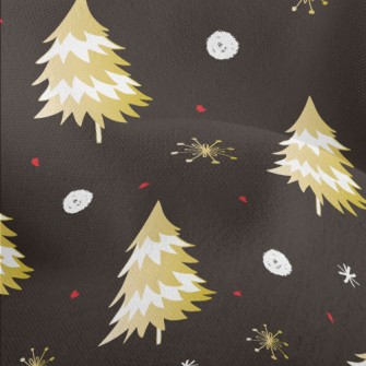 Glittering Christmas Tree Lightweight Performance Linen