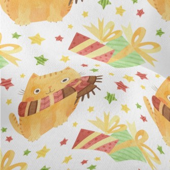 Big Eyes Scarf Cat Lightweight Performance Linen