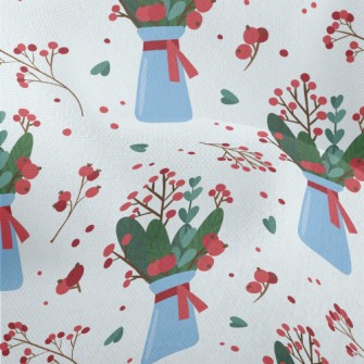 Christmas Style Potted Plants Lightweight Performance Linen