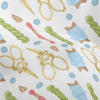 Vintage Scissors Twine Lightweight Performance Linen