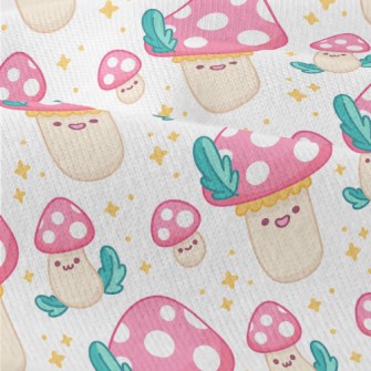 Shiny Polka Dot Mushrooms Modern Jersey