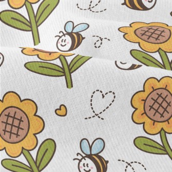 Bee And Sunflower Modern Jersey