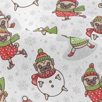 Happy Christmas Pug Modern Jersey