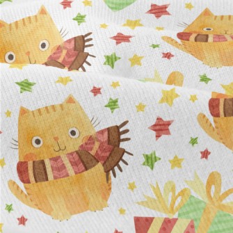 Big Eyes Scarf Cat Modern Jersey